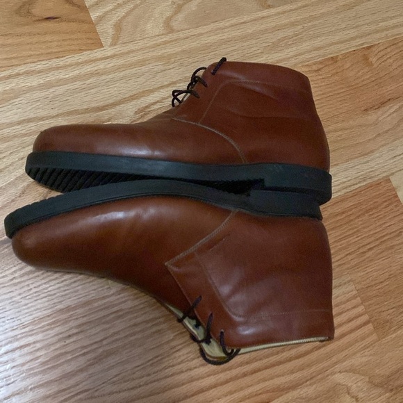 Leon Mexico handcrafted Chukka boots men’s 11 burnished brown Leather soft - Picture 3 of 11